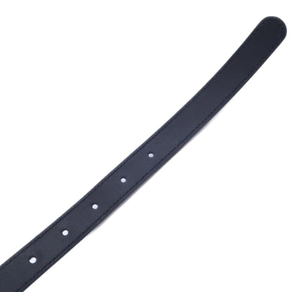 GUCCI 572227 GG Buckle Leather Belt Black Size ONE SIZE