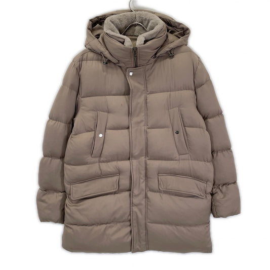 HERNO N-3B POLAR-TECH Fur Collar Down Coat Size 50