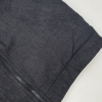 Falconeri Cashmere Lined Denim Down Jacket Blue Size 46