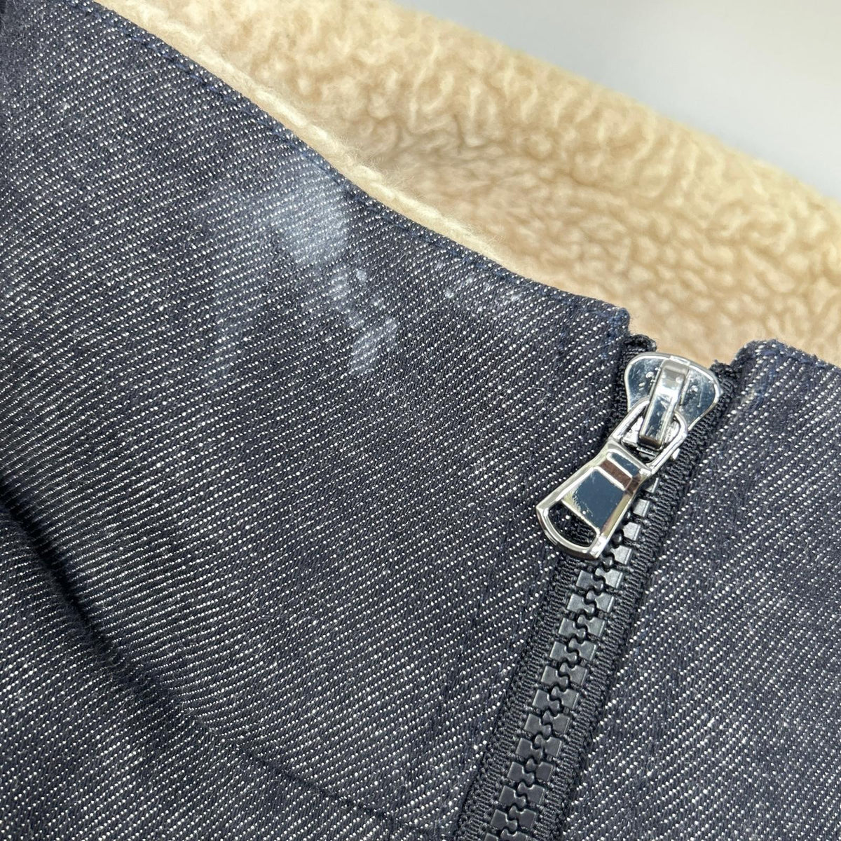 Falconeri Cashmere Lined Denim Down Jacket Blue Size 46