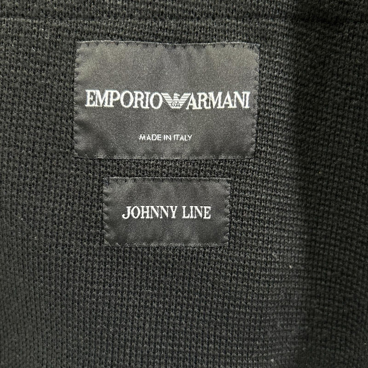 EMPORIOARMANI 11AW Johnny Line Knit Blazer Black Size 40R
