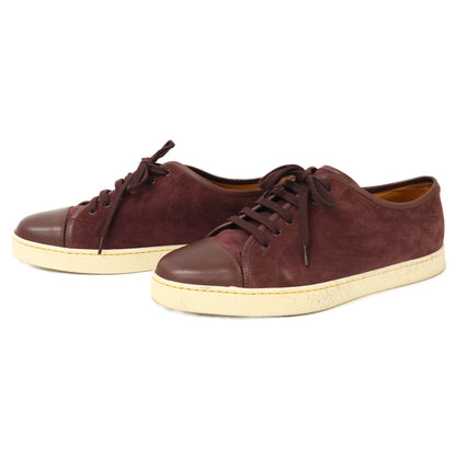 JOHNLOBB Levah Suede Leather Sneakers Bordeaux Size 6