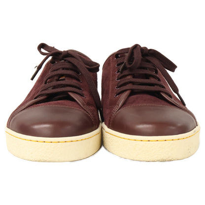JOHNLOBB Levah Suede Leather Sneakers Bordeaux Size 6