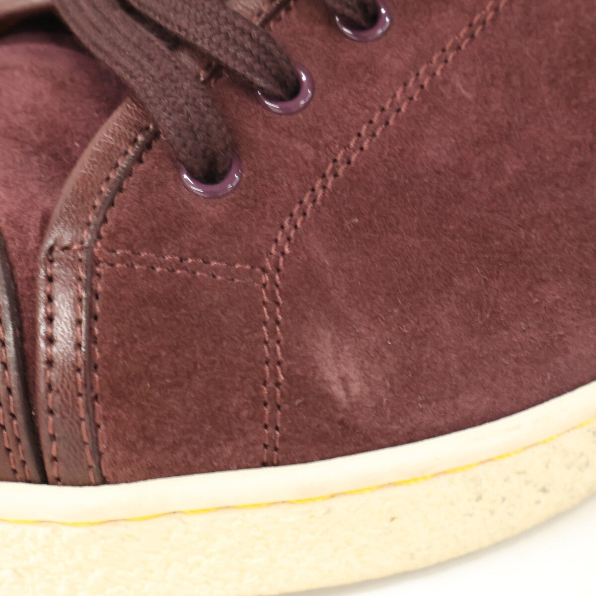 JOHNLOBB Levah Suede Leather Sneakers Bordeaux Size 6