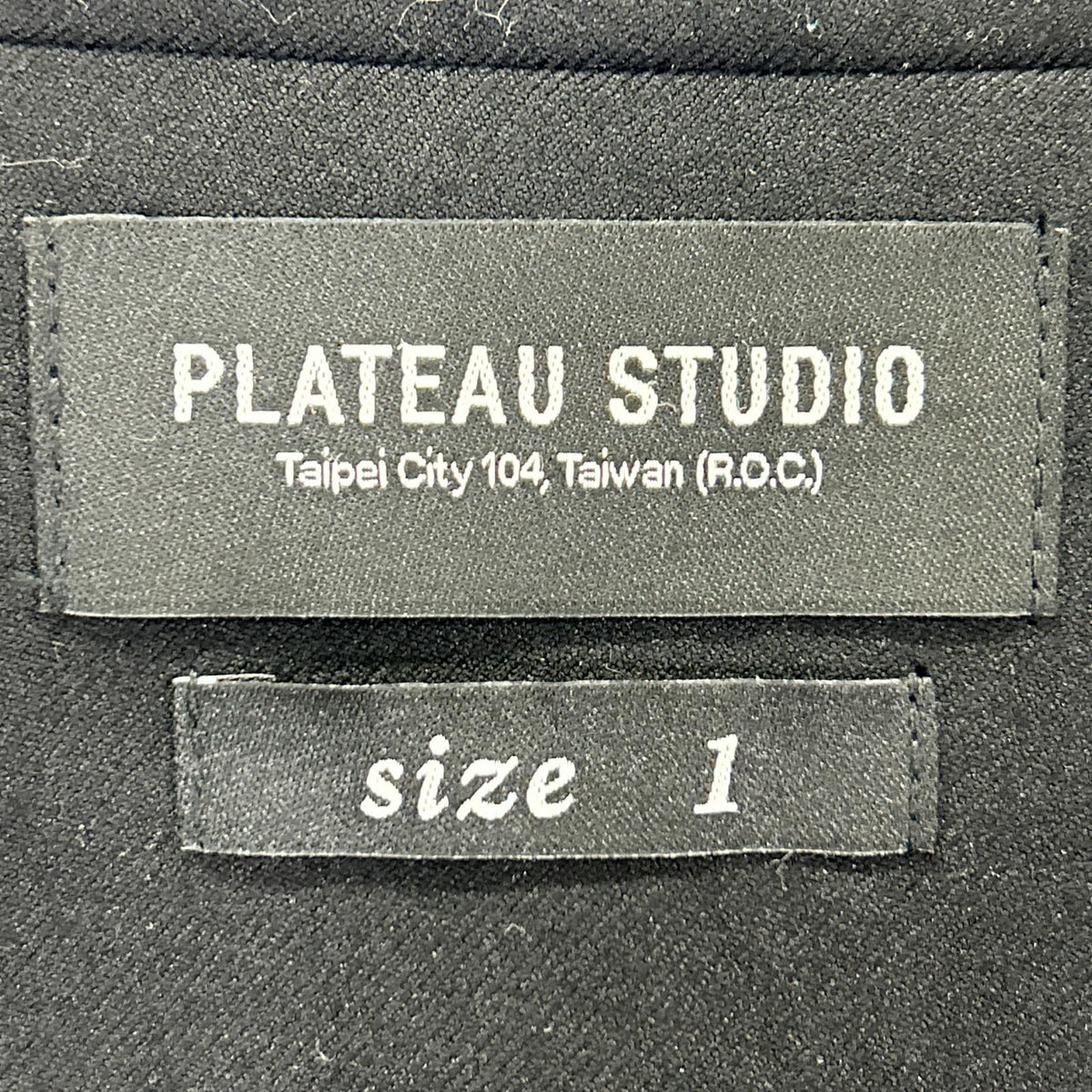 PLATEAU STUDIO Peaked Lapel Leather Double Jacket Size 1
