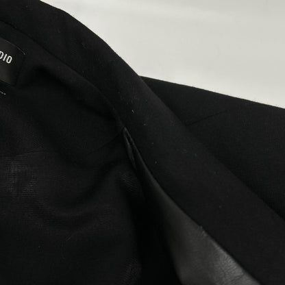 PLATEAU STUDIO Peaked Lapel Leather Double Jacket Size 1