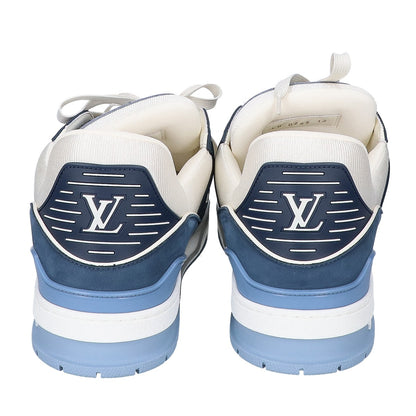 LOUIS VUITTON 23' LV Trainer Leather Sneakers Blue Size UK 12