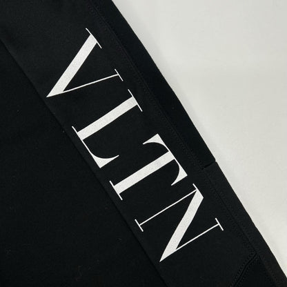 VALENTINO Black VLTN Logo Patchwork Sweatpants Size L
