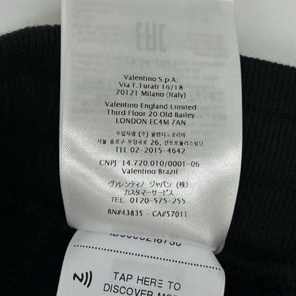 VALENTINO Black VLTN Logo Patchwork Sweatpants Size L