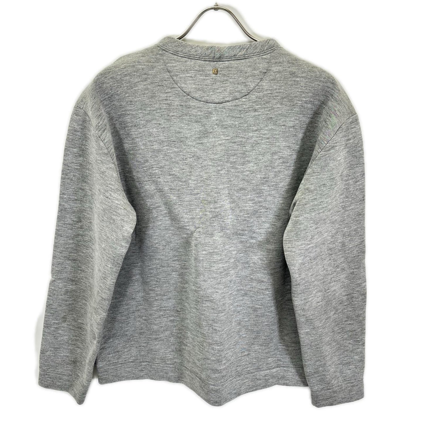 VALENTINO Gray Studs V-Gusset Sweatshirt