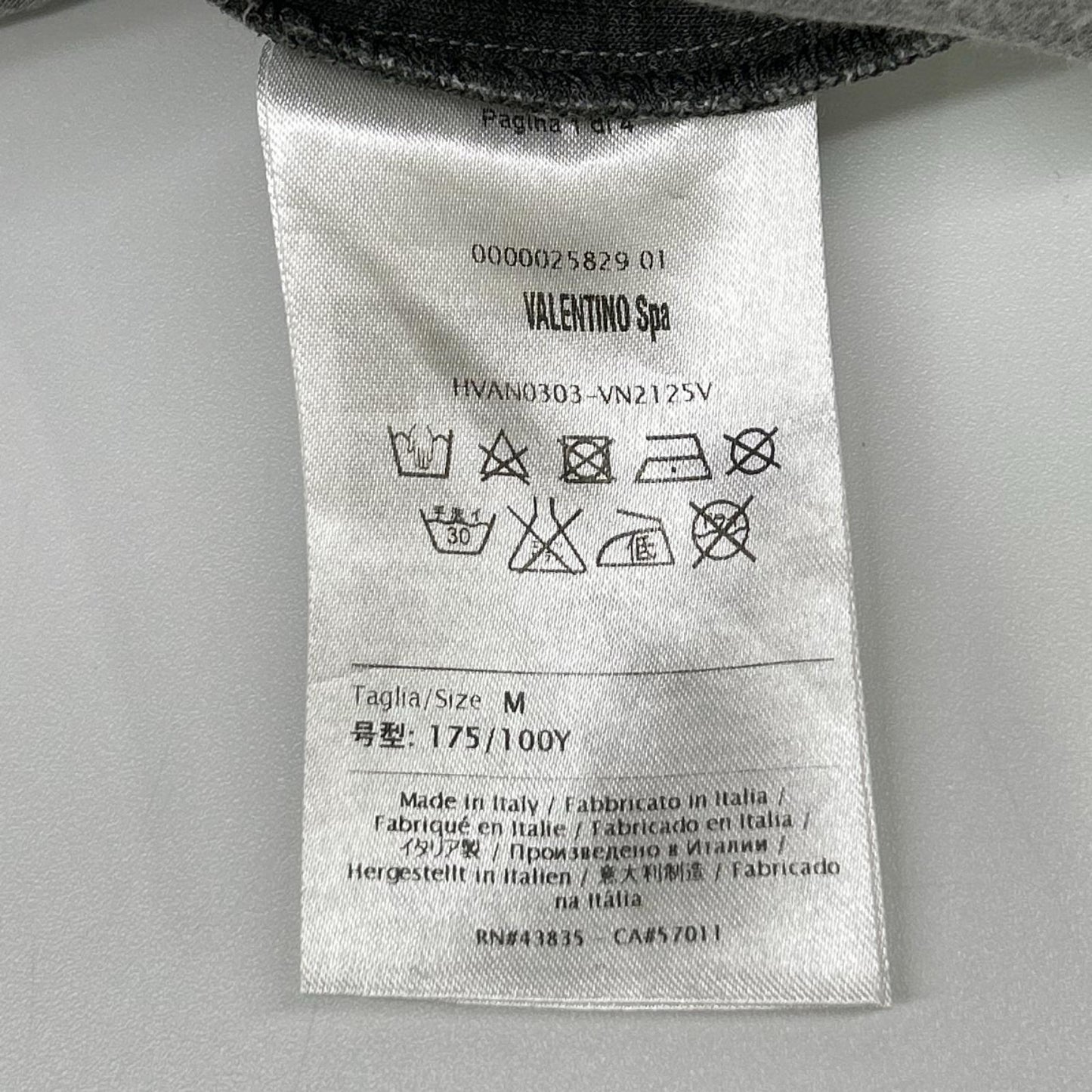VALENTINO Gray Studs V-Gusset Sweatshirt