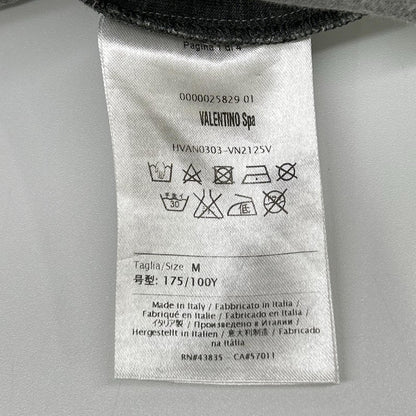 VALENTINO Gray Studs V-Gusset Sweatshirt