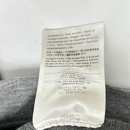 VALENTINO Gray Studs V-Gusset Sweatshirt