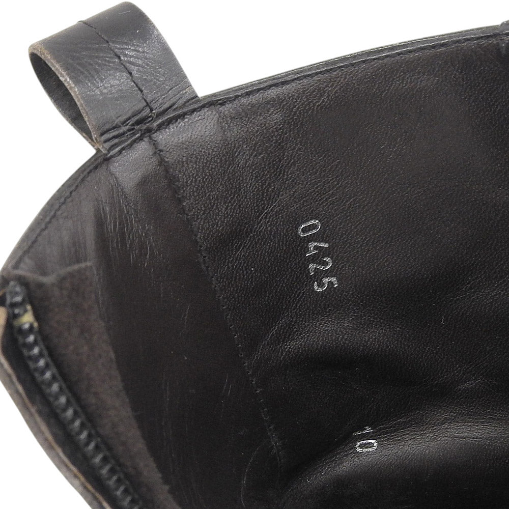 Sergio Rossi Leather Belt Jodhpur Boots Black Size 10