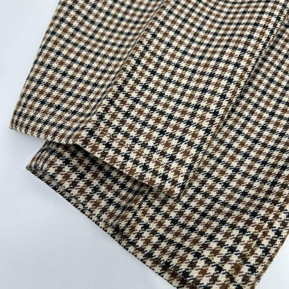 PT TORINO Brown Check Wool Tapered Pants Size 32