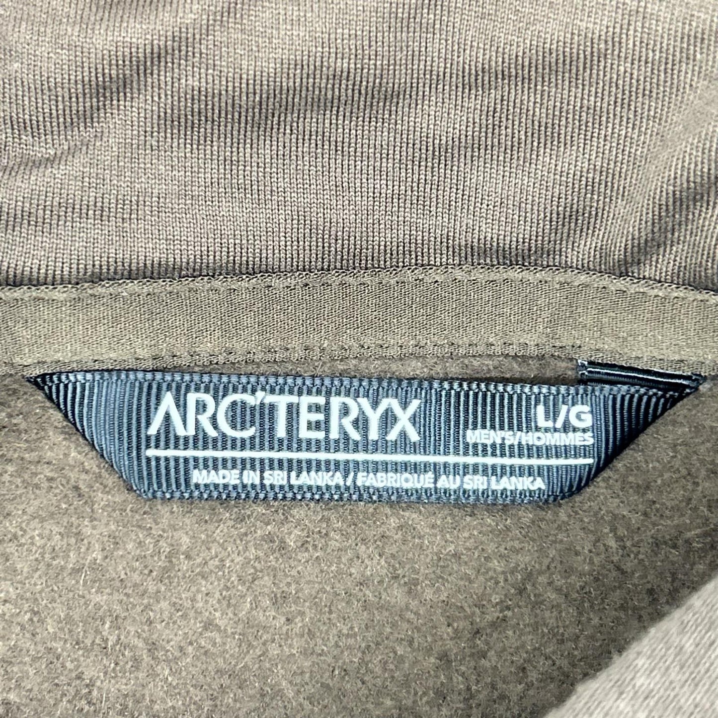 ARC'TERYX Brown EMBLEM FLEECE HOODY Size L