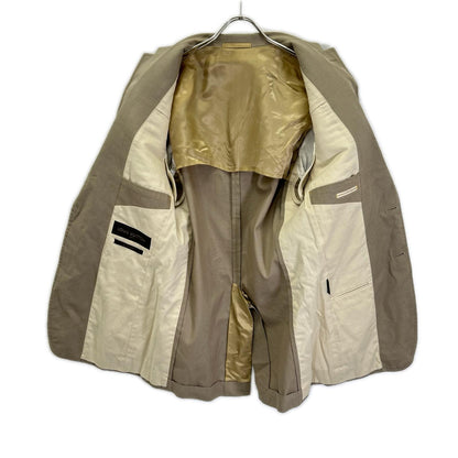 LOUIS VUITTON Beige Cotton 2-Button Blazer