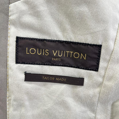 LOUIS VUITTON Beige Cotton 2-Button Blazer