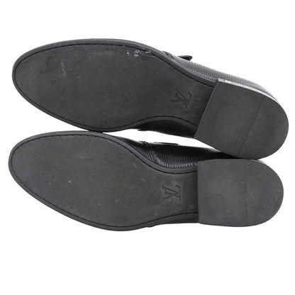 LOUIS VUITTON Epi Leather Monk Strap Shoes Black Sneakers Size 6 1/2