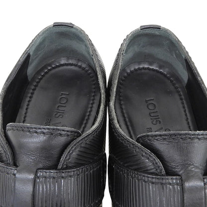 LOUIS VUITTON Epi Leather Monk Strap Shoes Black Sneakers Size 6 1/2