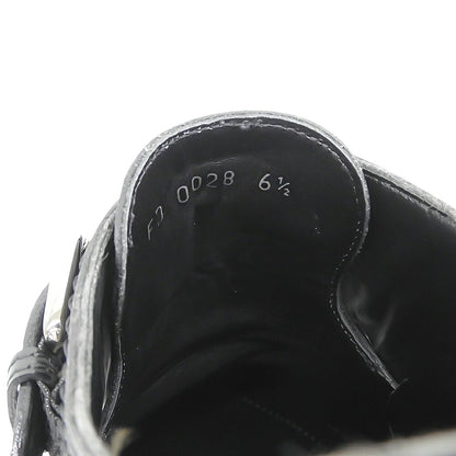 LOUIS VUITTON Epi Leather Monk Strap Shoes Black Sneakers Size 6 1/2