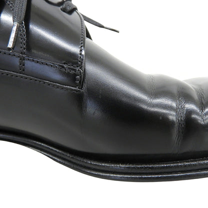 DOLCE&GABBANA Leather Plain Toe Sneakers Black Size 6