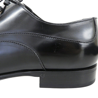 DOLCE&GABBANA Leather Plain Toe Sneakers Black Size 6