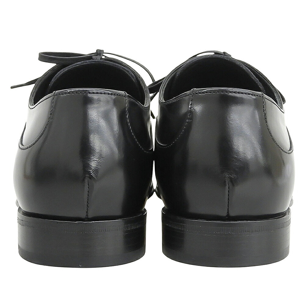 DOLCE&GABBANA Leather Plain Toe Sneakers Black Size 6