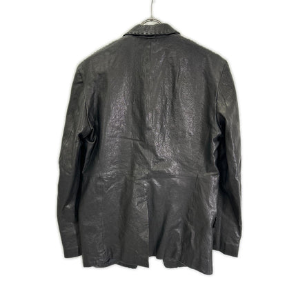 KATHARINEHAMNETT Leather Stitch Design Blazer Brown Size L