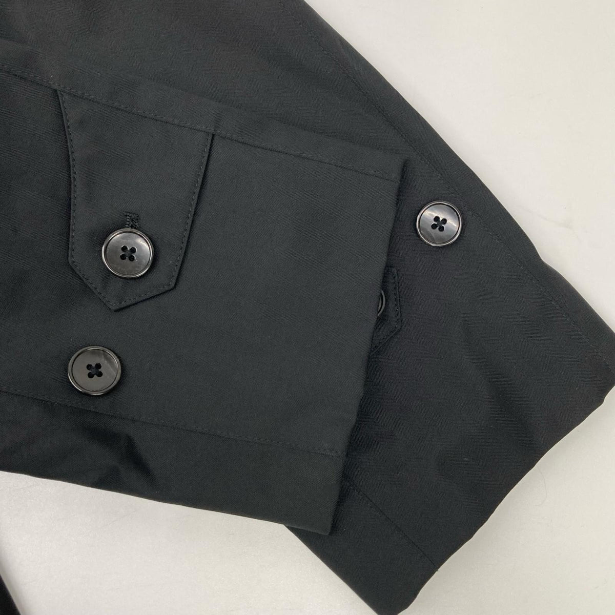 gotairiku Black Herringbone Down Liner Coat