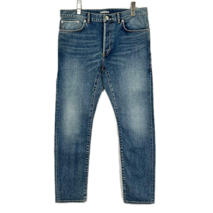 DIOR Atelier SLIM17 Regular Leather Jeans Indigo Size 31