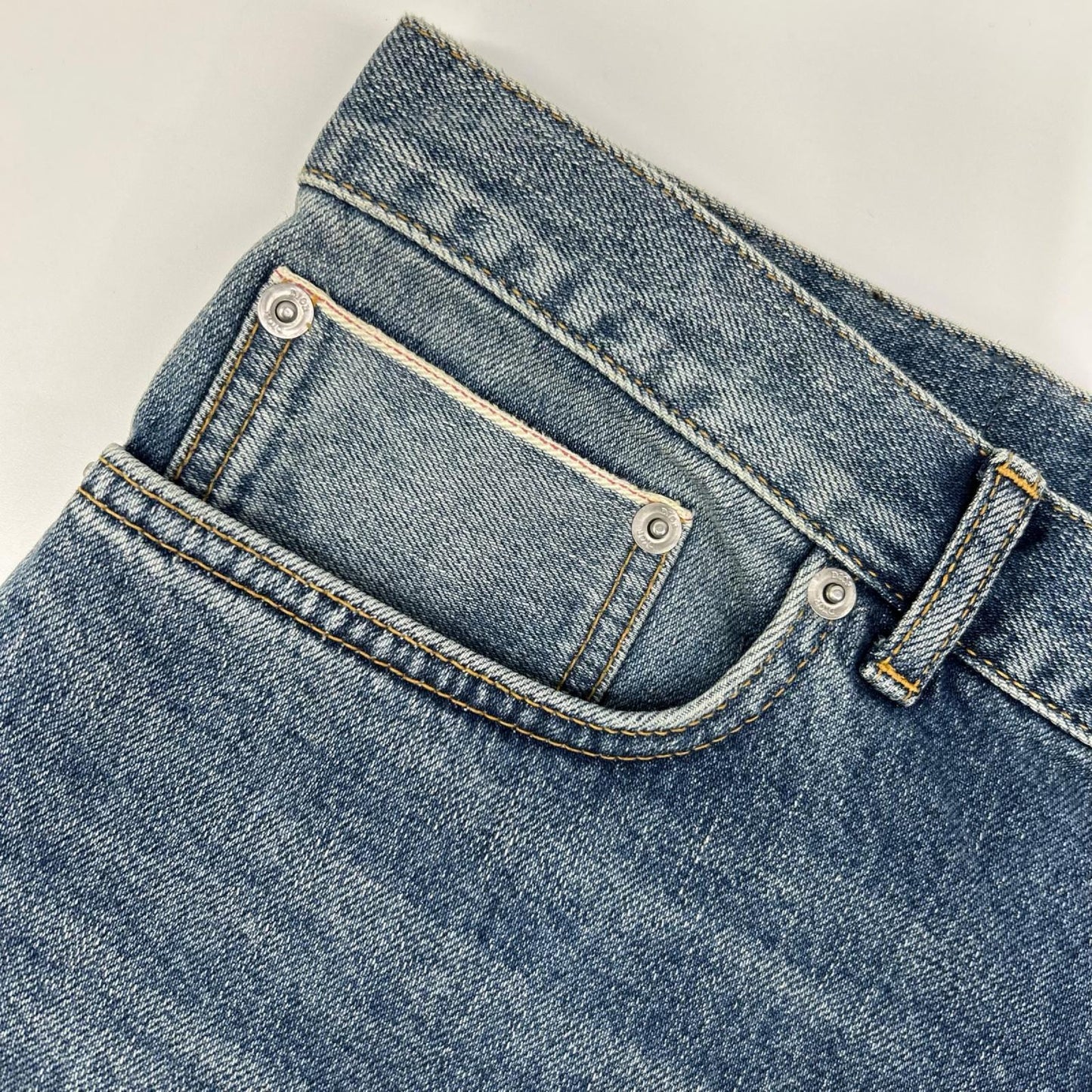 DIOR Atelier SLIM17 Regular Leather Jeans Indigo Size 31