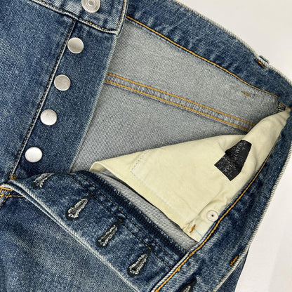 DIOR Atelier SLIM17 Regular Leather Jeans Indigo Size 31