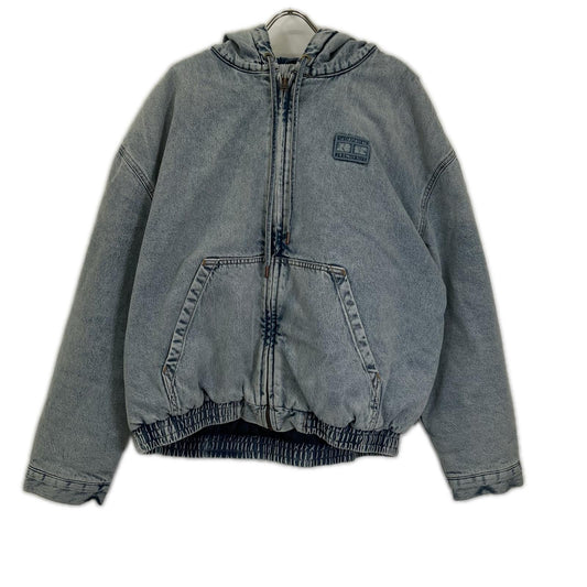 TOMMYHILFIGER Indigo Denim Padded Hooded Jacket Blue Size L