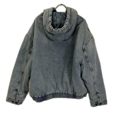 TOMMYHILFIGER Indigo Denim Padded Hooded Jacket Blue Size L