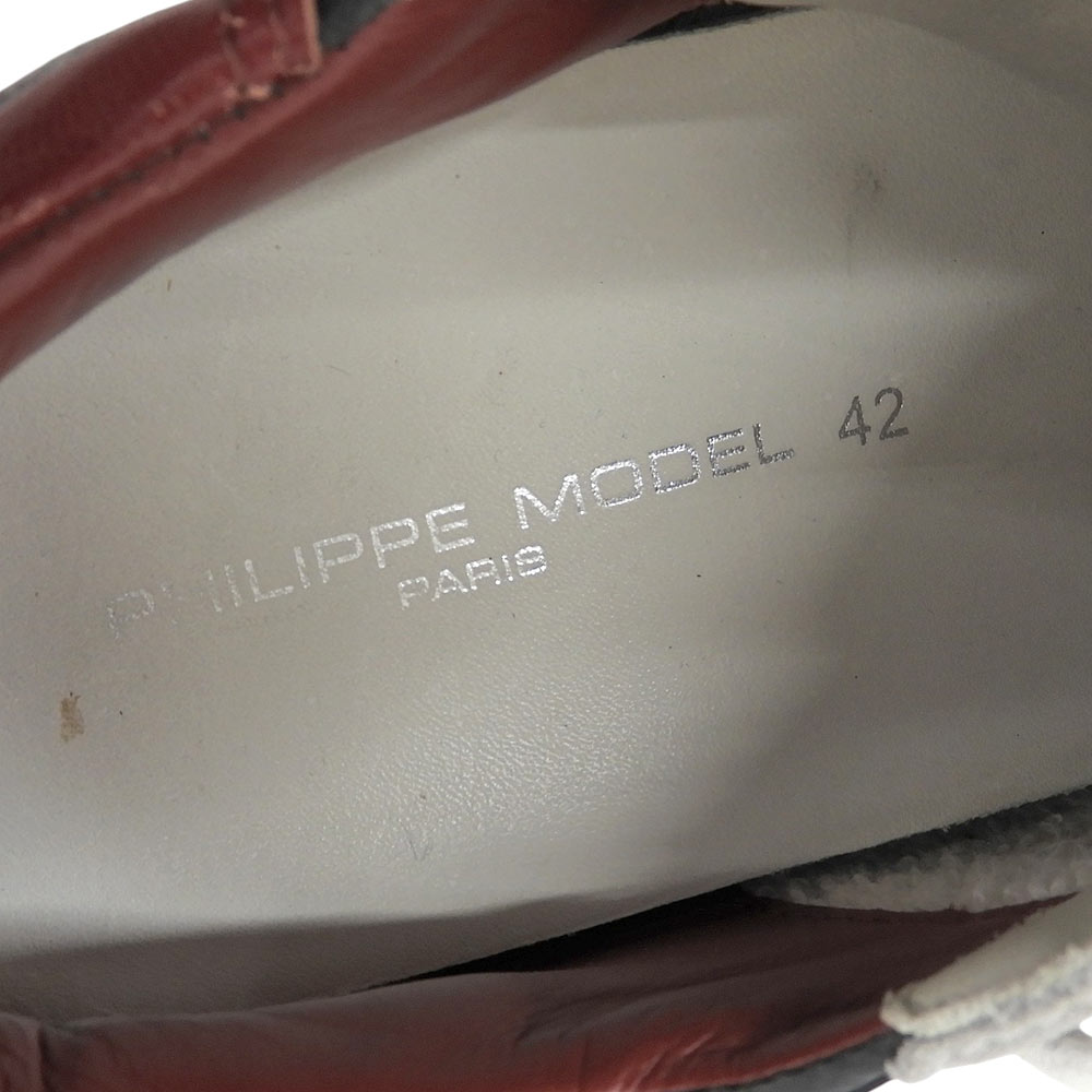 PHILIPPE MODEL Tropez X Sneakers Black/Grey Size EU 42