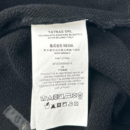 TATRAS 25SS FOLMIDO Cotton Sweatpants Black Sweatshirt