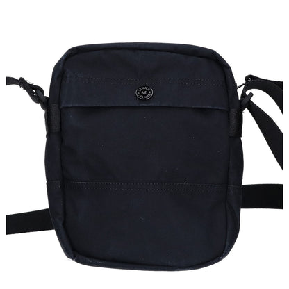 STONE ISLAND Compass Patch Zip Crossbody Shoulder Bag Black