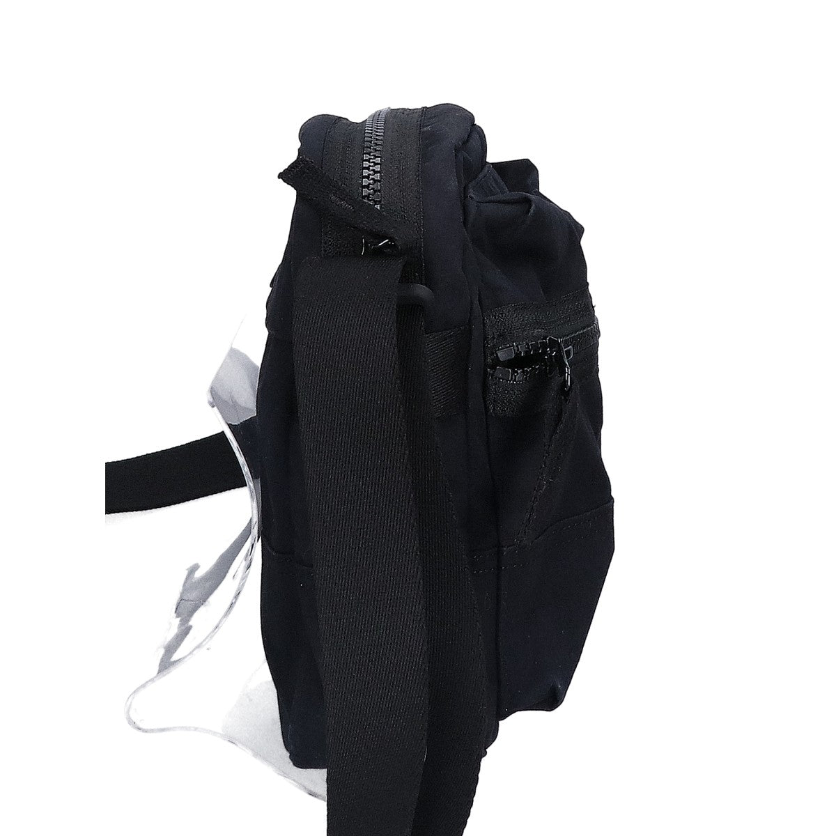 STONE ISLAND Compass Patch Zip Crossbody Shoulder Bag Black