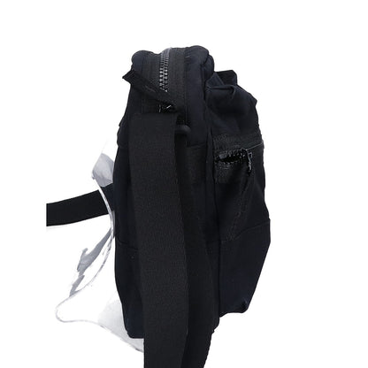 STONE ISLAND Compass Patch Zip Crossbody Shoulder Bag Black