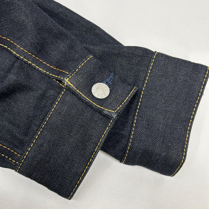EVISU Ecru Seagull Print Denim Jacket Indigo