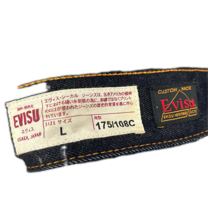 EVISU Ecru Seagull Print Denim Jacket Indigo
