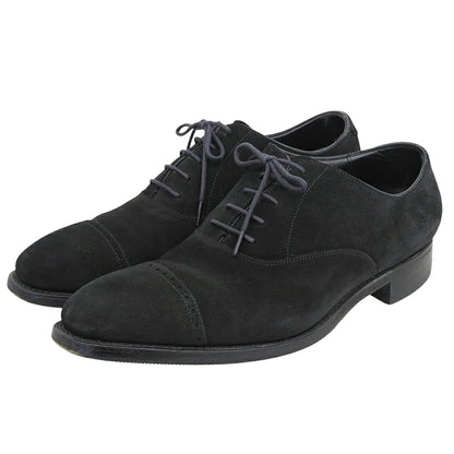 Trading Post Suede Punched Cap Toe Shoes Black Size 7