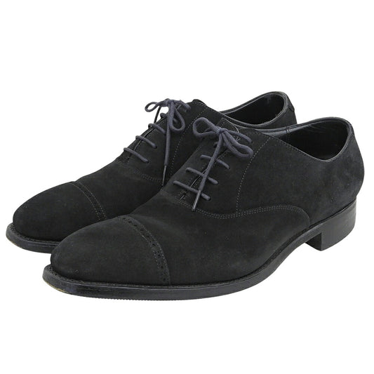 Trading Post Suede Punched Cap Toe Shoes Black Size 7