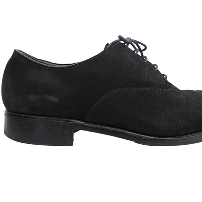 Trading Post Suede Punched Cap Toe Shoes Black Size 7