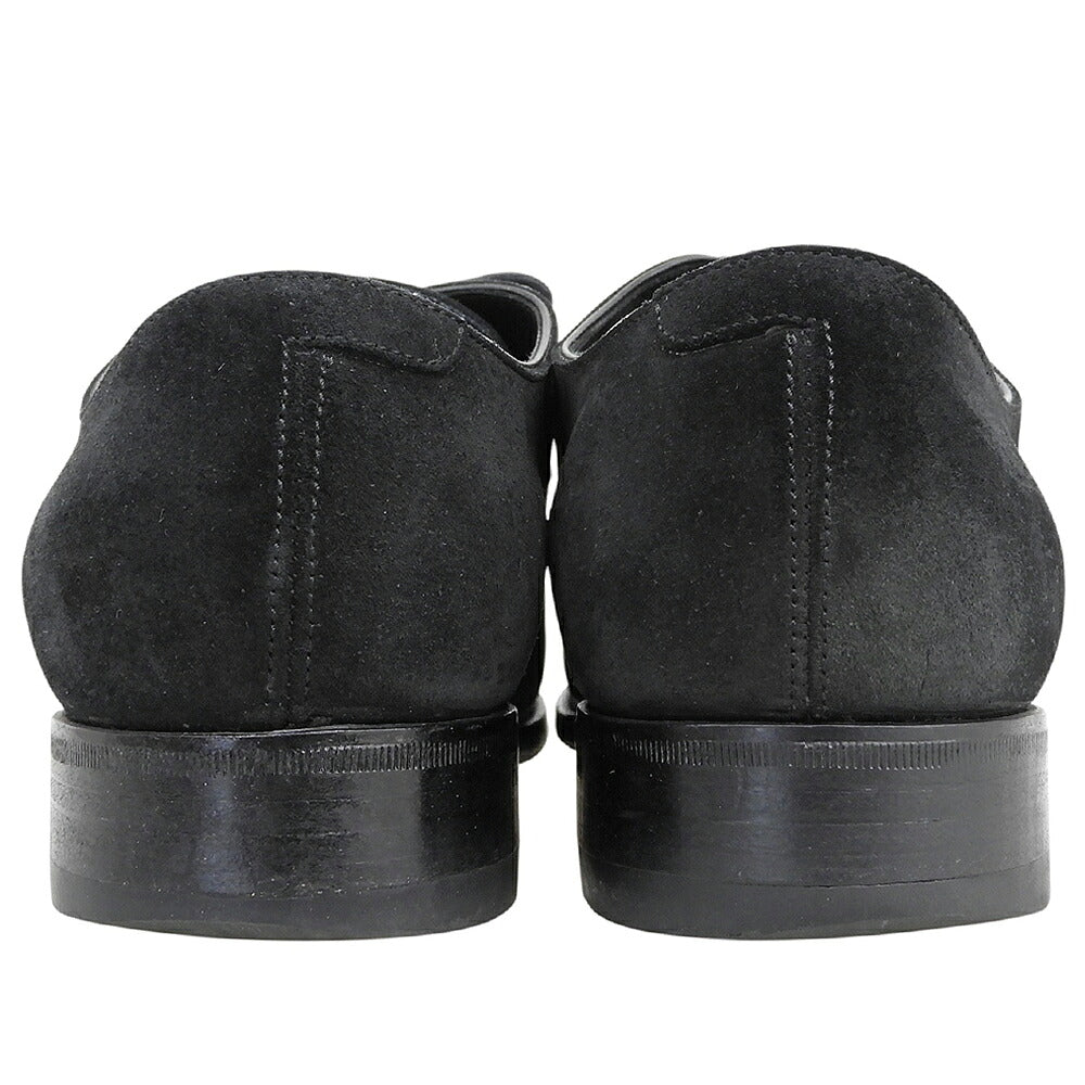 Trading Post Suede Punched Cap Toe Shoes Black Size 7