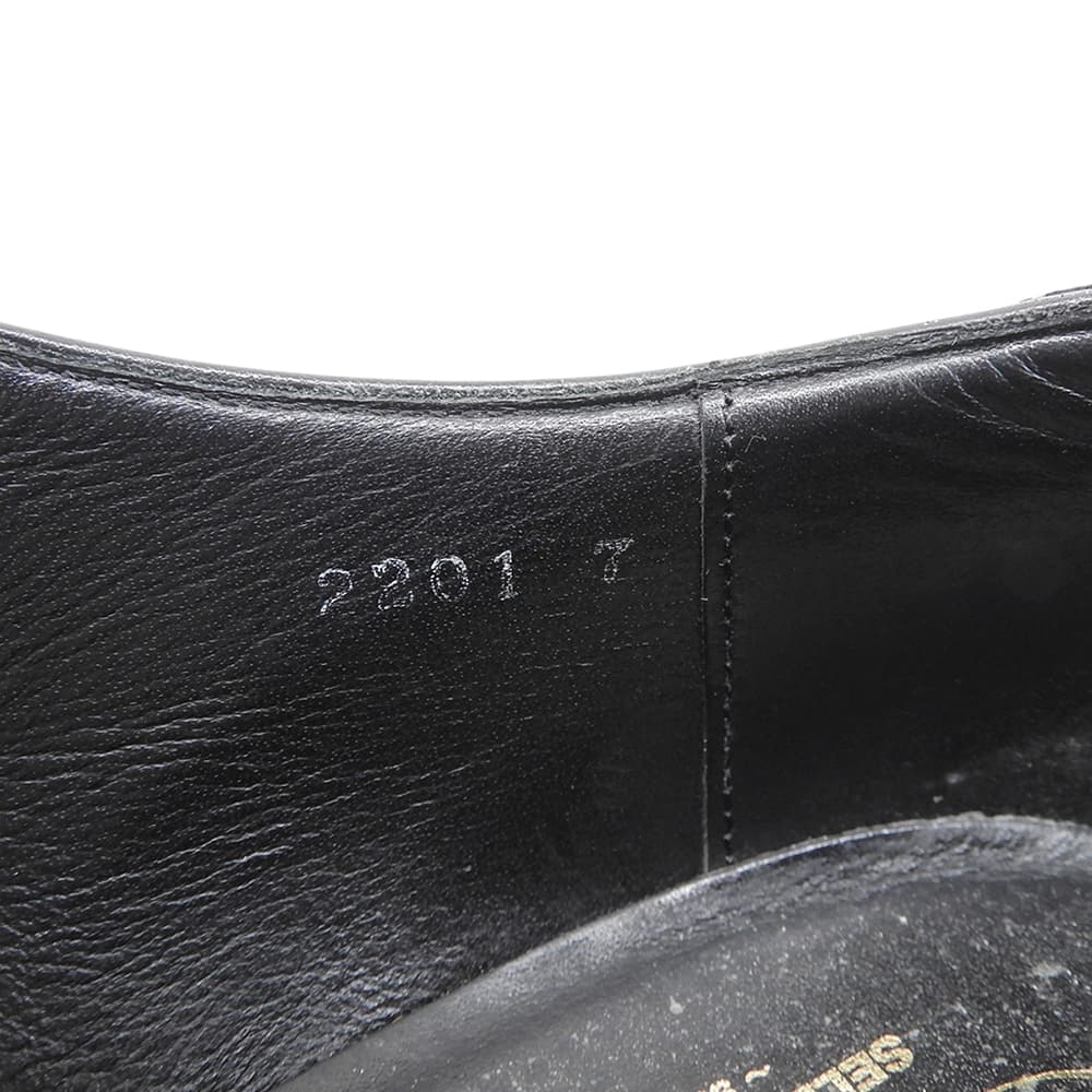 Trading Post Suede Punched Cap Toe Shoes Black Size 7