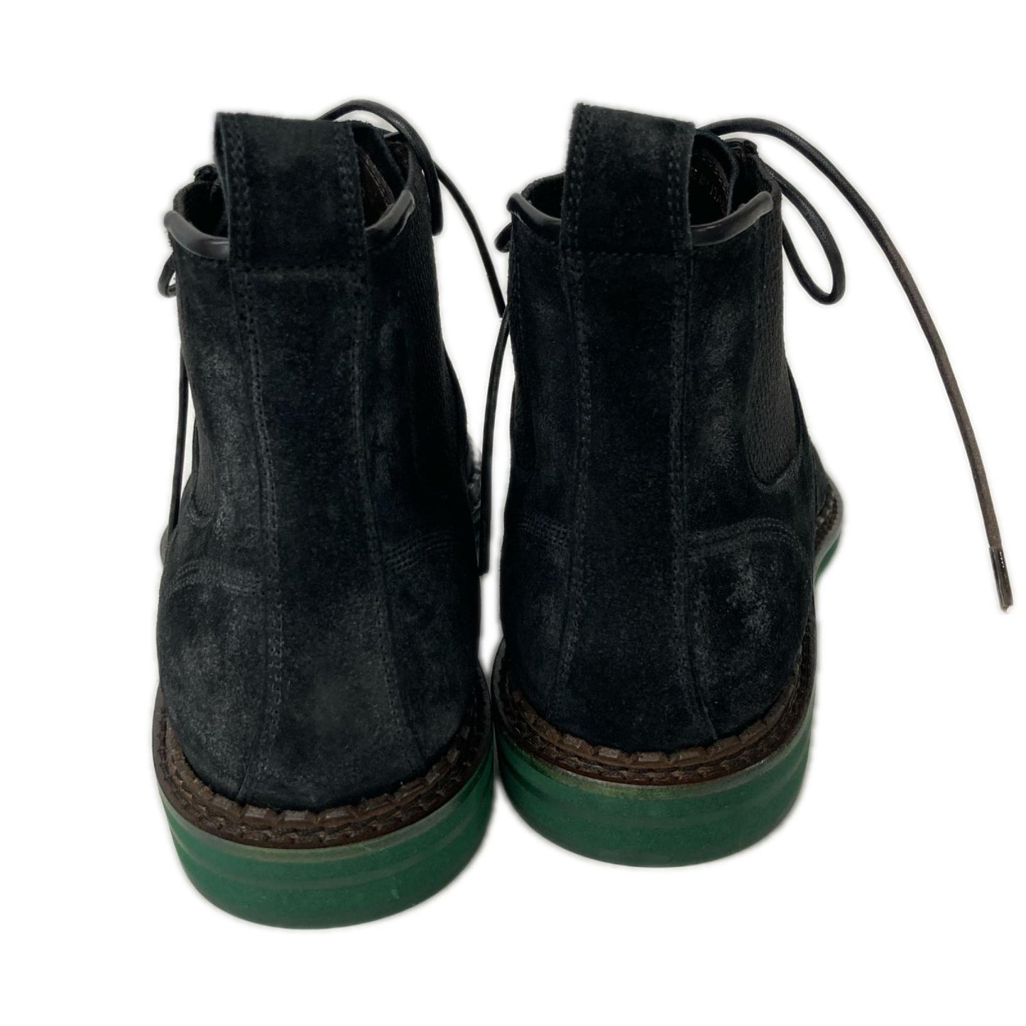 JIMMY CHOO Suede Lace-up Cap Toe Side Boots Size 40 Size EU 40