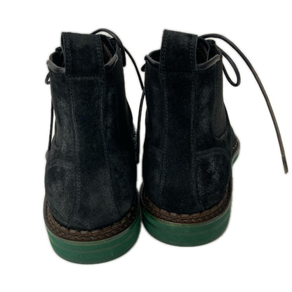 JIMMY CHOO Suede Lace-up Cap Toe Side Boots Size 40 Size EU 40