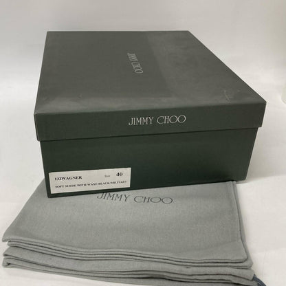 JIMMY CHOO Suede Lace-up Cap Toe Side Boots Size 40 Size EU 40